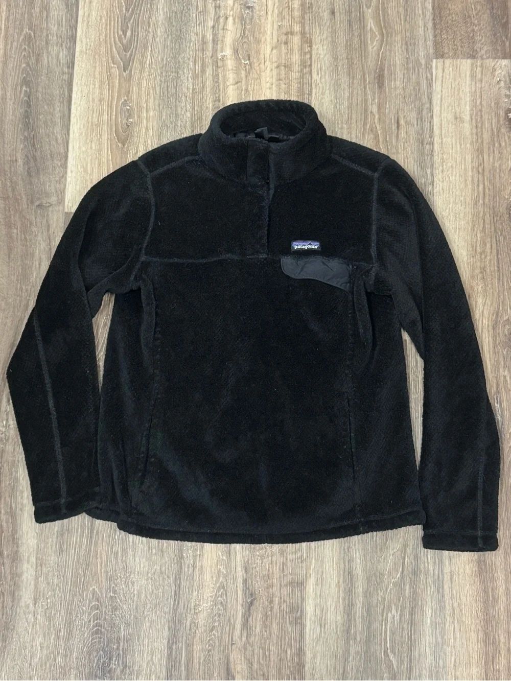 Patagonia Re-Tool Snap-T Pullover Sweatshirt Black Women’s XL